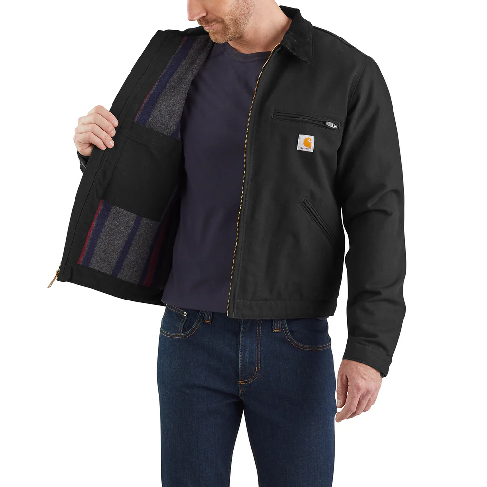 DUCK DETROIT JACKET - BLK-Black | Carhartt 103828 - Image 5