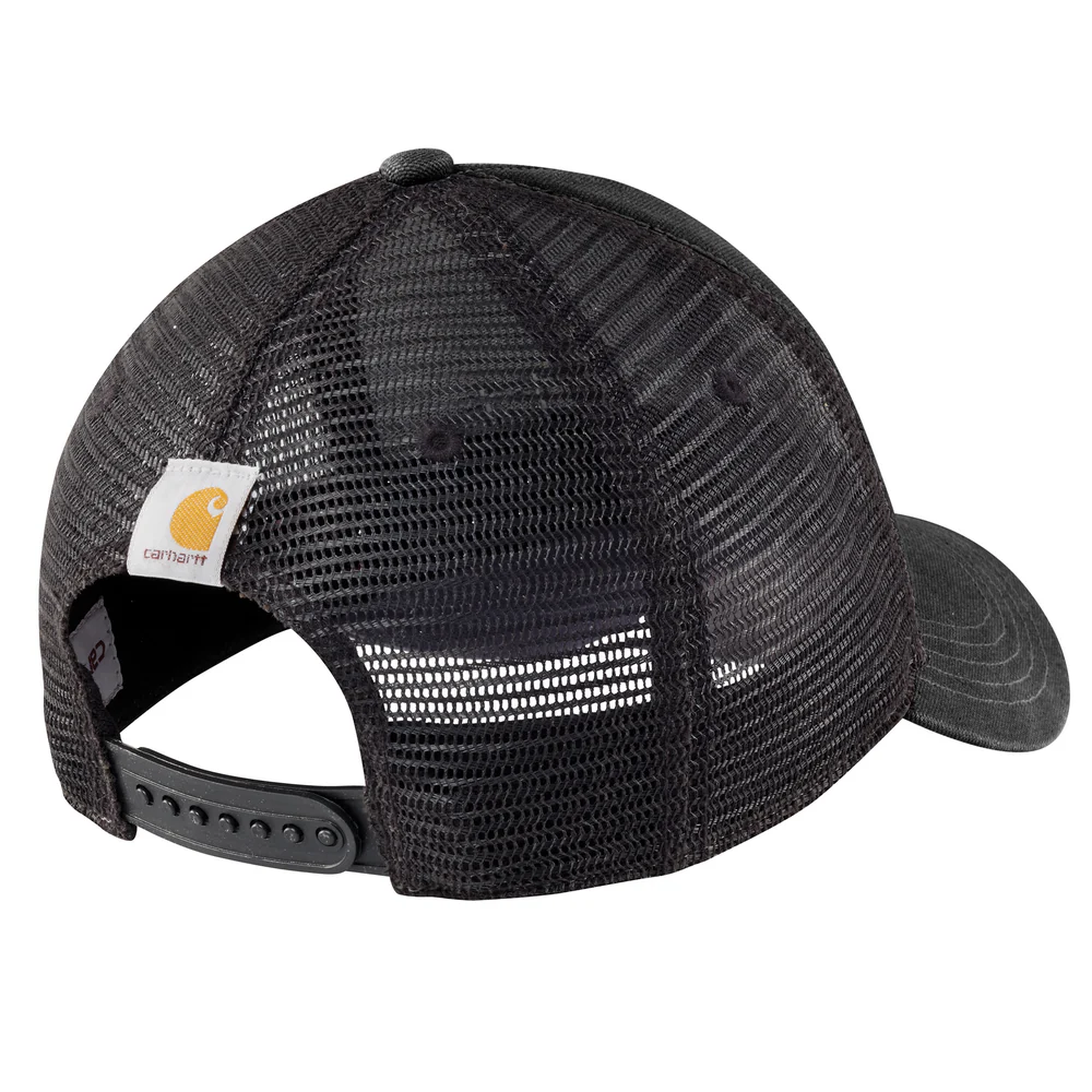 Canvas Mesh-Back Logo Graphic Cap  - 001-Black | Carhartt 101195 - Image 2