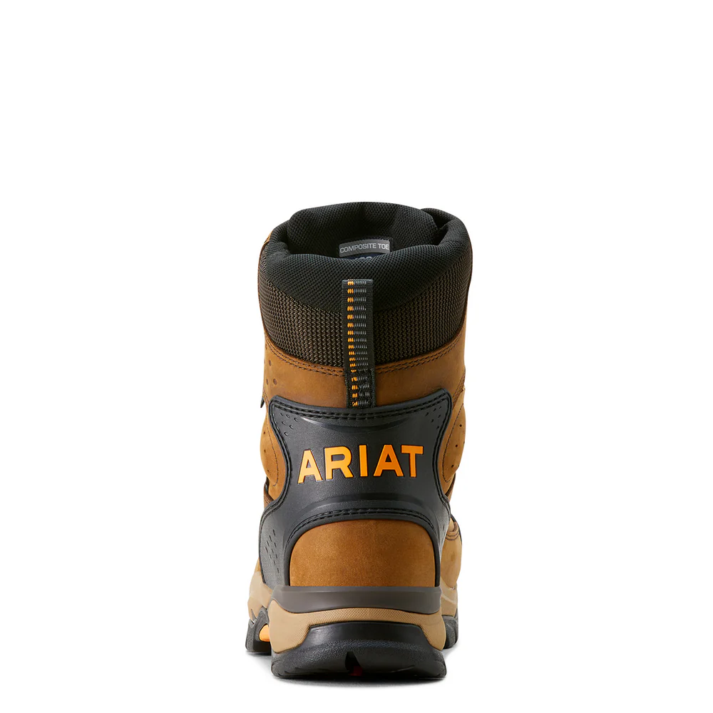 Endeavor 8" Waterproof Insulated Carbon Toe Work Boot - 200-Dusted Brown | Ariat 10053571 - Image 2