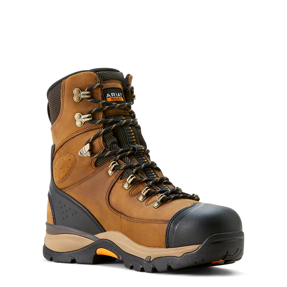 Endeavor 8" Waterproof Insulated Carbon Toe Work Boot - 200-Dusted Brown | Ariat 10053571 - Image 3