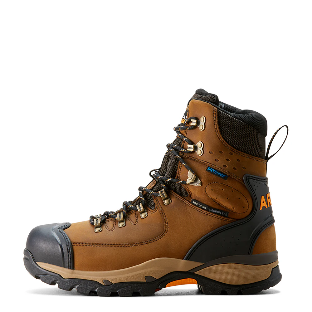 Endeavor 8" Waterproof Insulated Carbon Toe Work Boot - 200-Dusted Brown | Ariat 10053571 - Image 5
