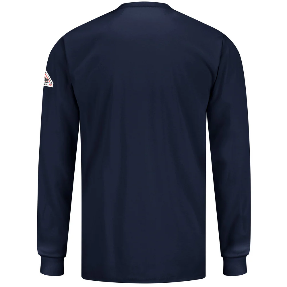 EXCEL FR LONG SLEEVE LIGHTWEIGHT T-SHIRT - NV-Navy | Bulwark SET2 - Image 2
