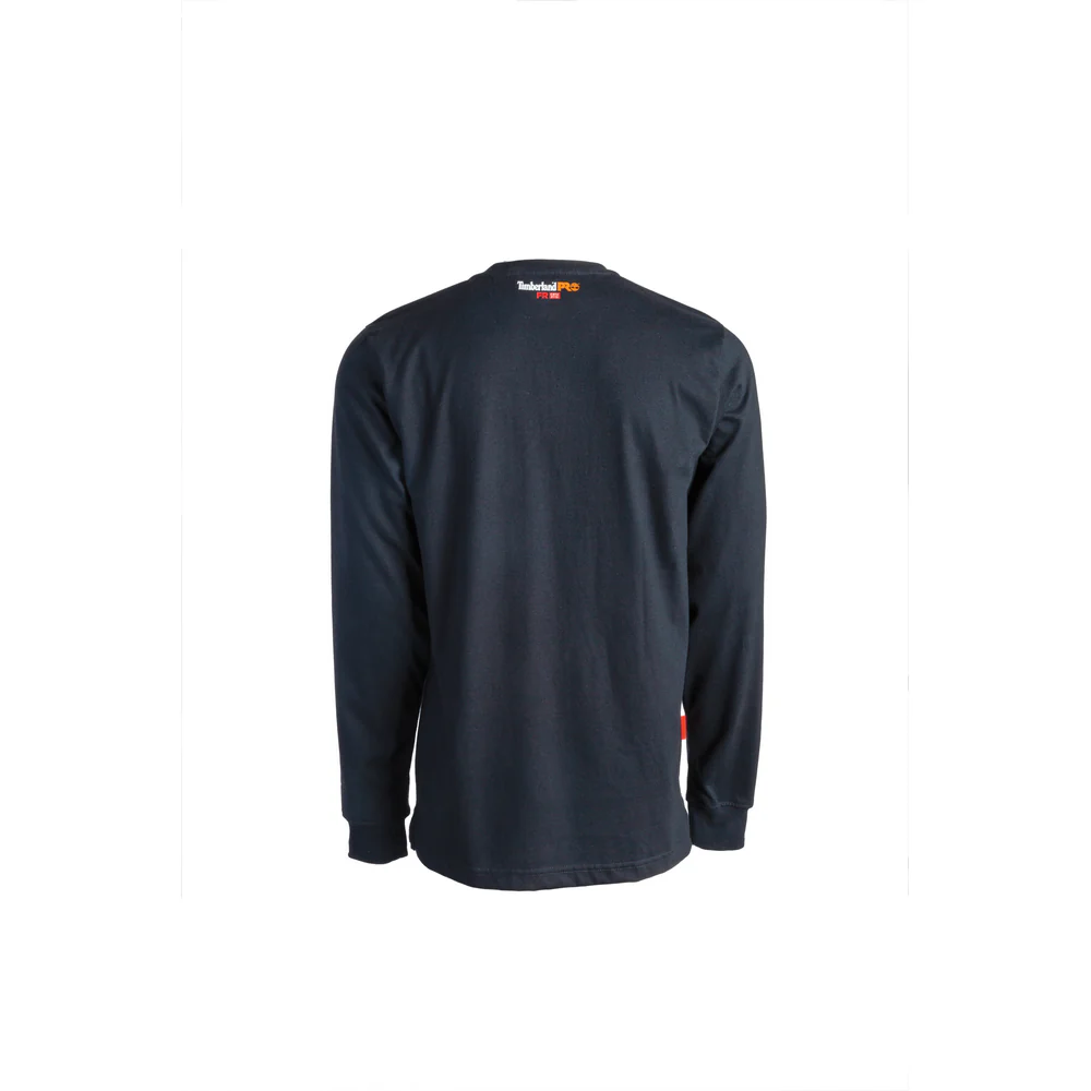 FLAME RESISTANT COTTON CORE LONG SLEEVE HENLEY WITH POCKET - 001-Black | Timberland PRO TB0A23P4 - Image 2