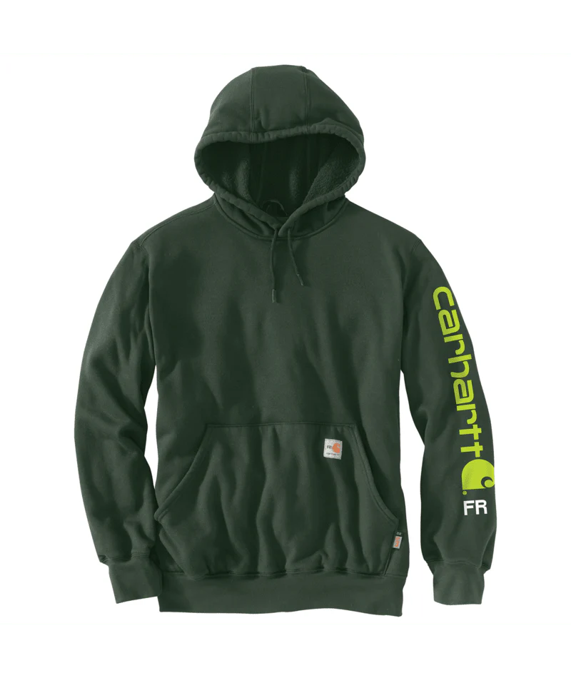 Flame Resistant Force Loose Fit Midweight Logo Sleeve Graphic Sweatshirt - GF8-Mountain View | Carhartt 104505