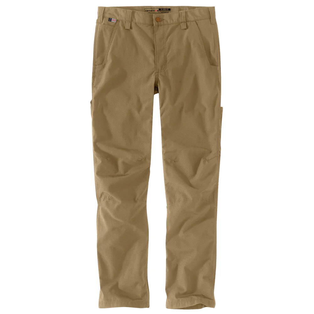 Flame-Resistant Force Relaxed Fit Ripstop Utility Work Pant - A11-Klondike Khaki | Carhartt 104785 - Image 2
