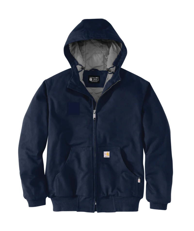 Flame Resistant Loose Fit Duck Insulated Active Jac - DNY-Dark Navy | Carhartt 107076