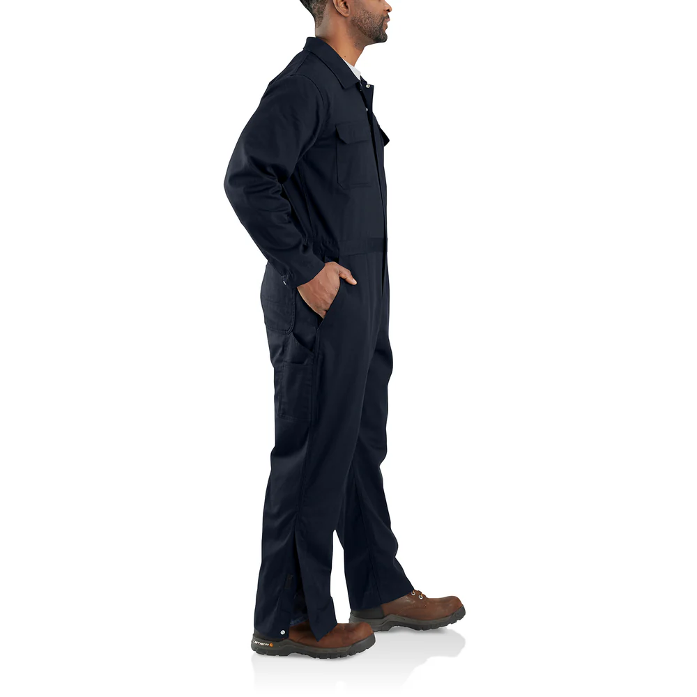 Flame Resistant Loose Fit Twill Coverall - DNY-Dark Navy | Carhartt 105016 - Image 2