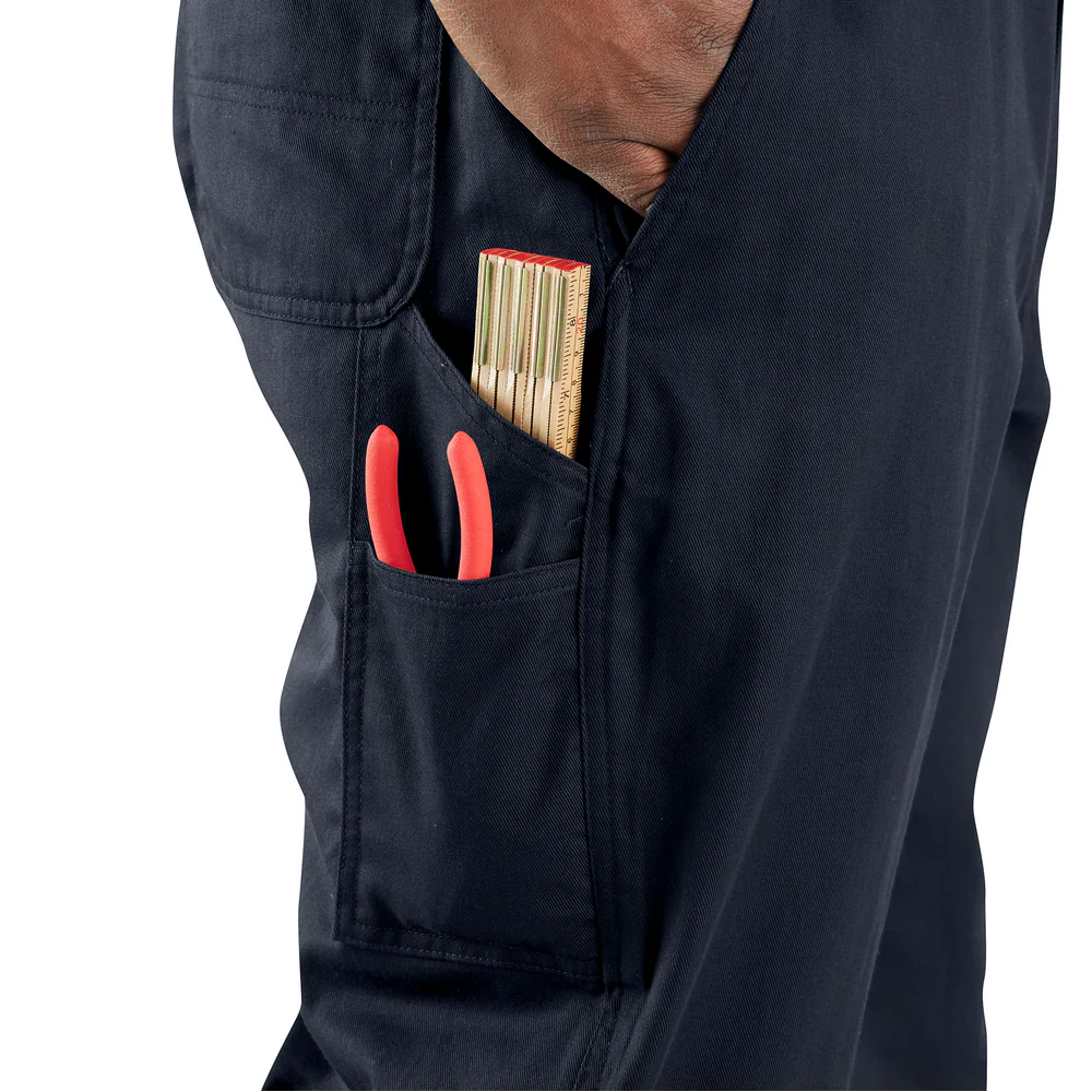 Flame Resistant Loose Fit Twill Coverall - DNY-Dark Navy | Carhartt 105016 - Image 3