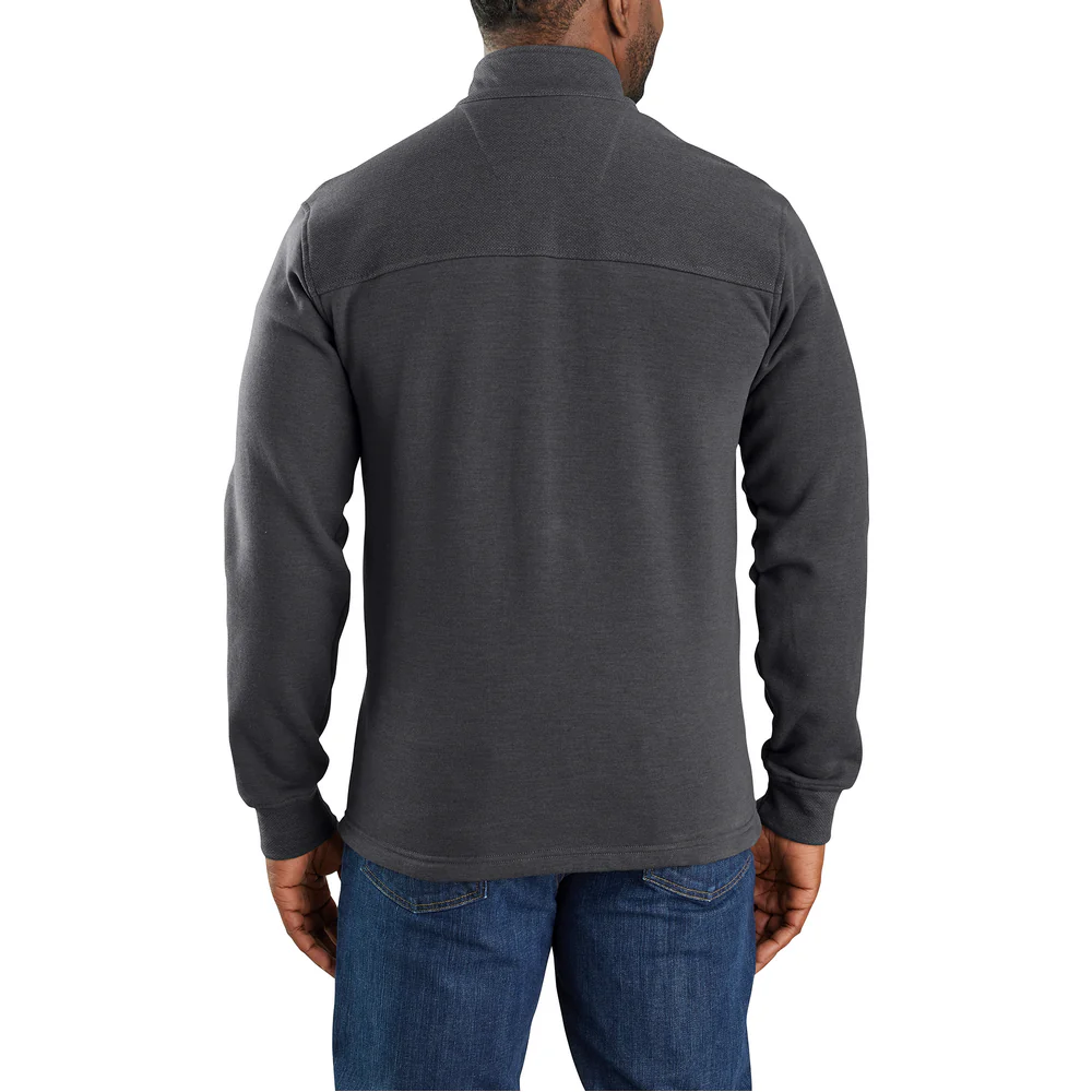 Flame Resistant Rain Defender Relaxed Fit Mock Neck Fleece Pullover - 029-Shadow | Carhartt 105012 - Image 4