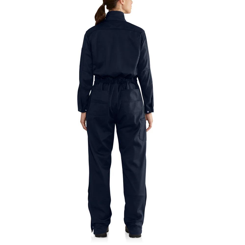 Flame Resistant Rugged Flex Relaxed Fit Twill Coverall - 410-Dark Navy | Carhartt 102450