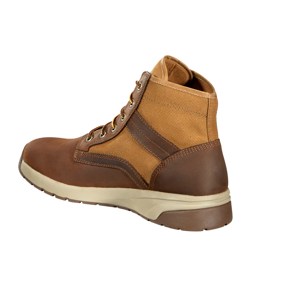 FORCE 5-INCH LIGHTWEIGHT SNEAKER BOOT - BRN-Brown Leather And Tan Duck | Carhartt FA5015-M - Image 3