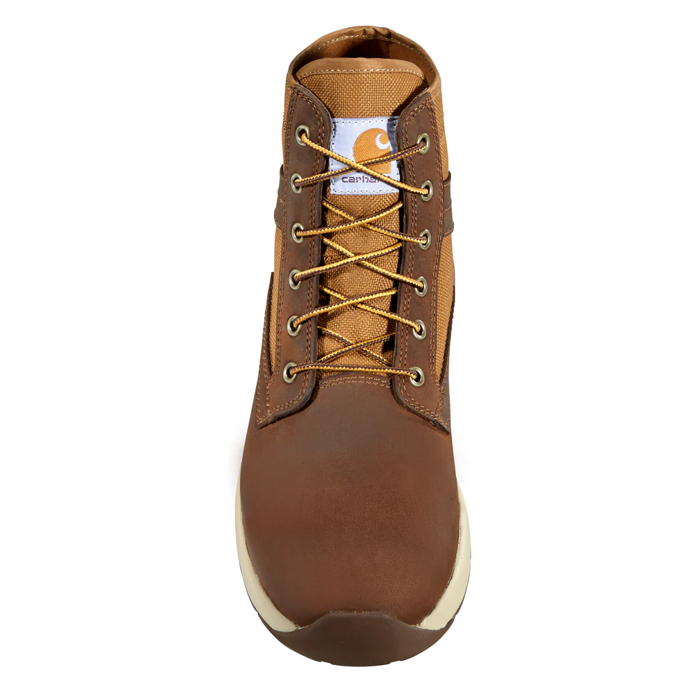 FORCE 5-INCH LIGHTWEIGHT SNEAKER BOOT - BRN-Brown Leather And Tan Duck | Carhartt FA5015-M - Image 5