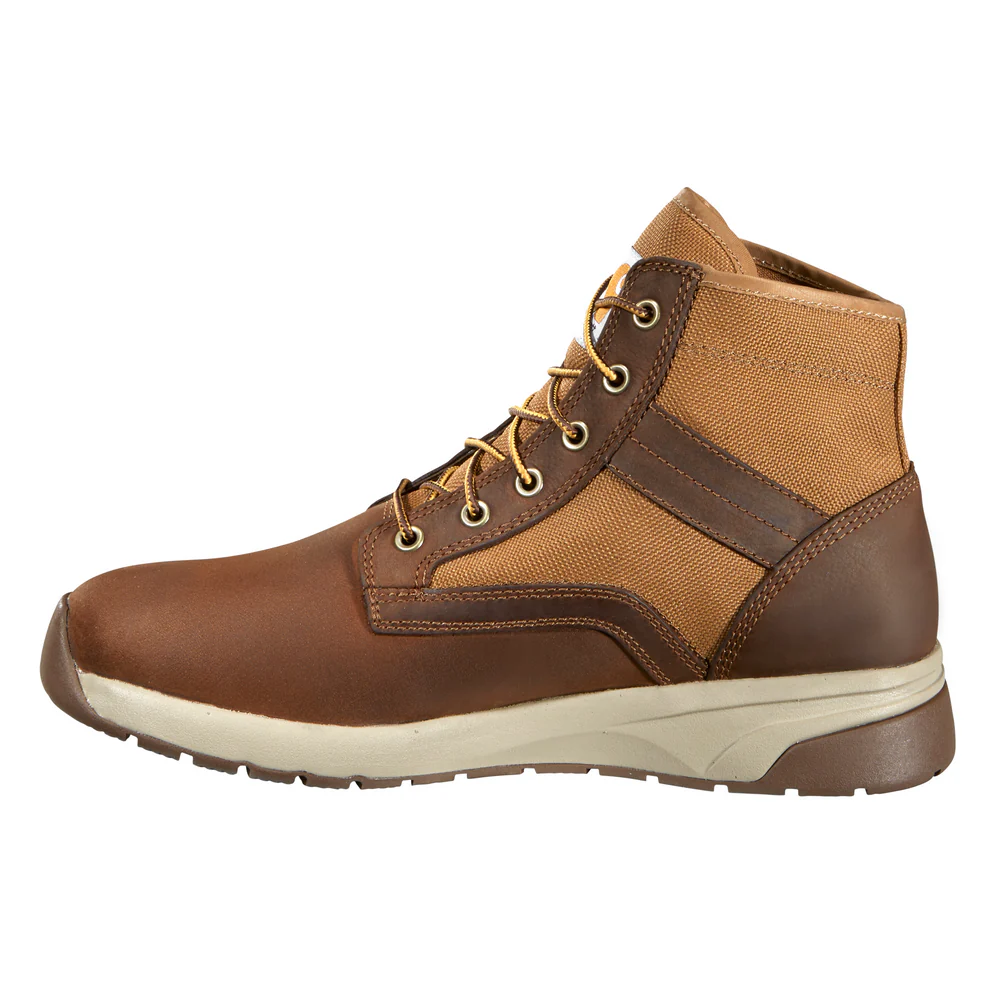 FORCE 5-INCH LIGHTWEIGHT SNEAKER COMPOSITE TOE BOOT - BRN-Brown Leather And Tan Duck | Carhartt FA5415-M - Image 2