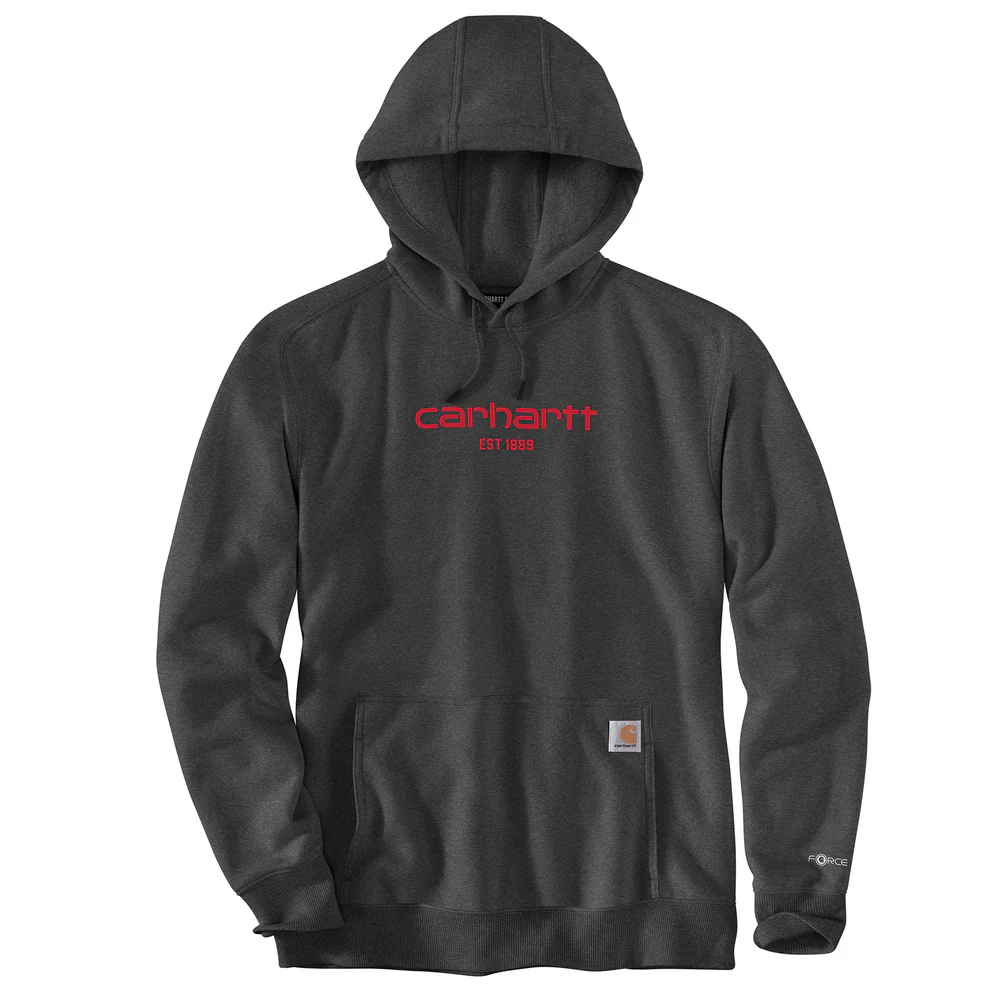 Force Relaxed Fit Lightweight Logo Graphic Sweatshirt - CRH-Carbon Heather | Carhartt 106655