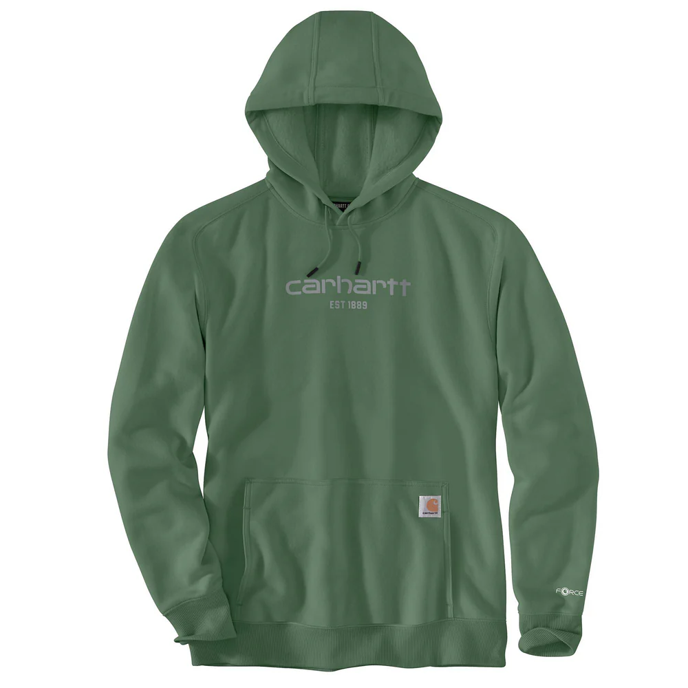 Force Relaxed Fit Lightweight Logo Graphic Sweatshirt - GH6-Frosted Balsam | Carhartt 106655 - Image 2