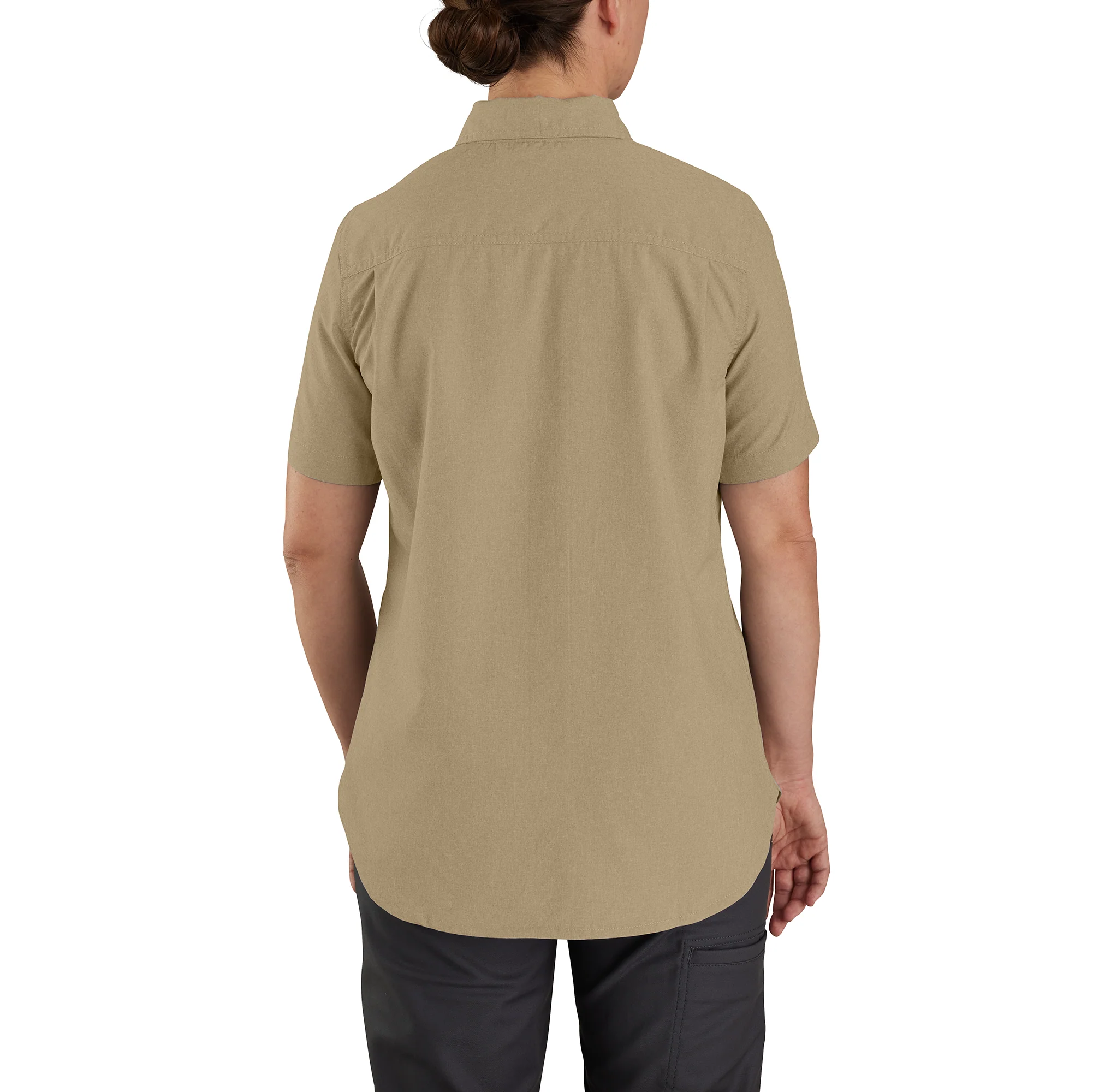 Force Relaxed Fit Lightweight Short Sleeve Shirt - DKH-Dark Khaki | 105537 - Image 2