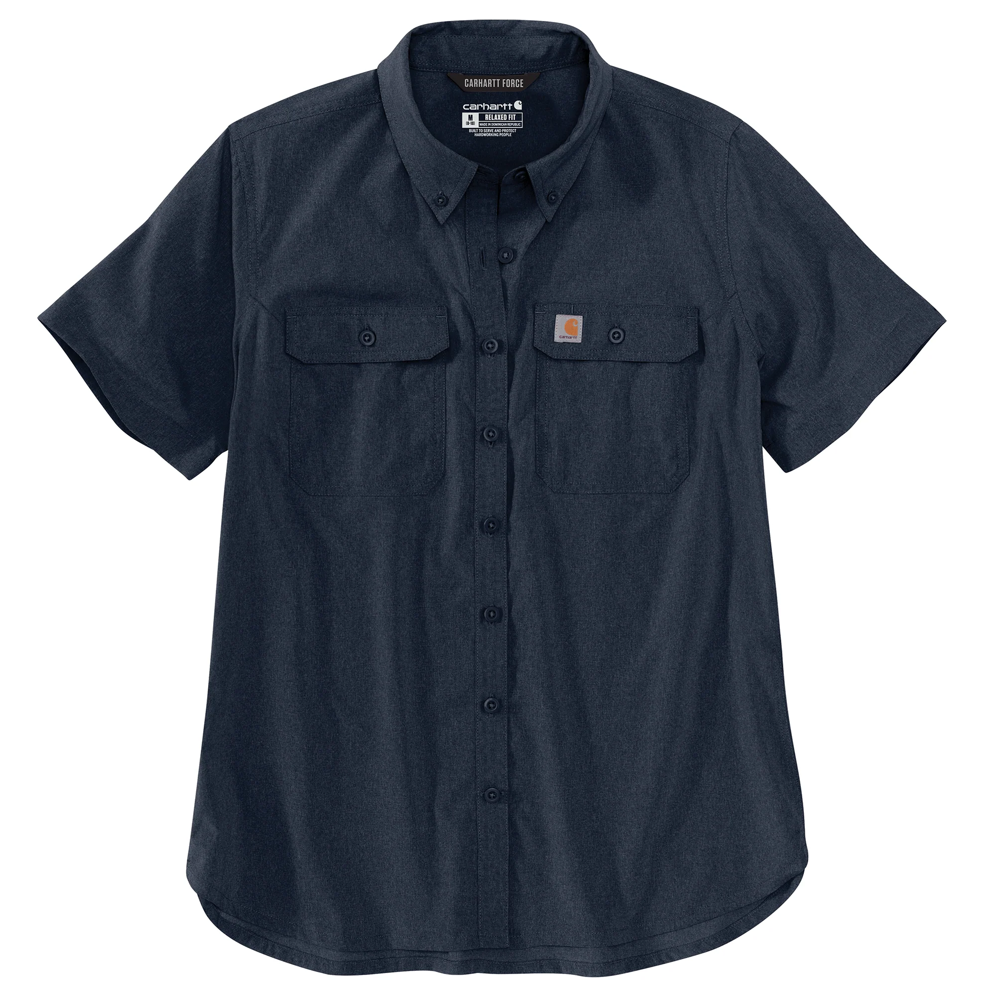 Force Relaxed Fit Lightweight Short Sleeve Shirt - I26-Navy | 105537 - Image 2