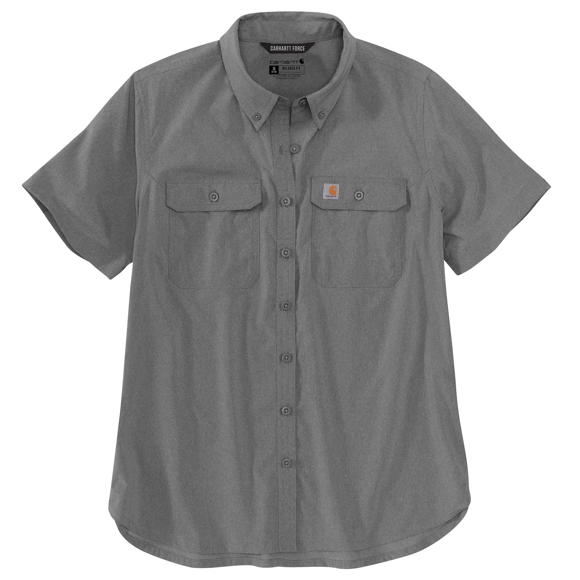 Force Relaxed Fit Lightweight Short Sleeve Shirt - STL-Steel | 105537 - Image 3