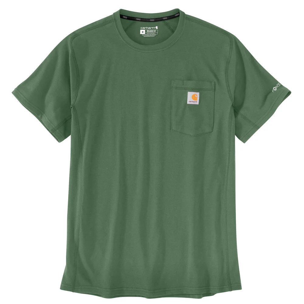 Force Relaxed Fit Midweight Short-Sleeve Pocket T-Shirt - GH6-Frosted Balsam | Carhartt 106652
