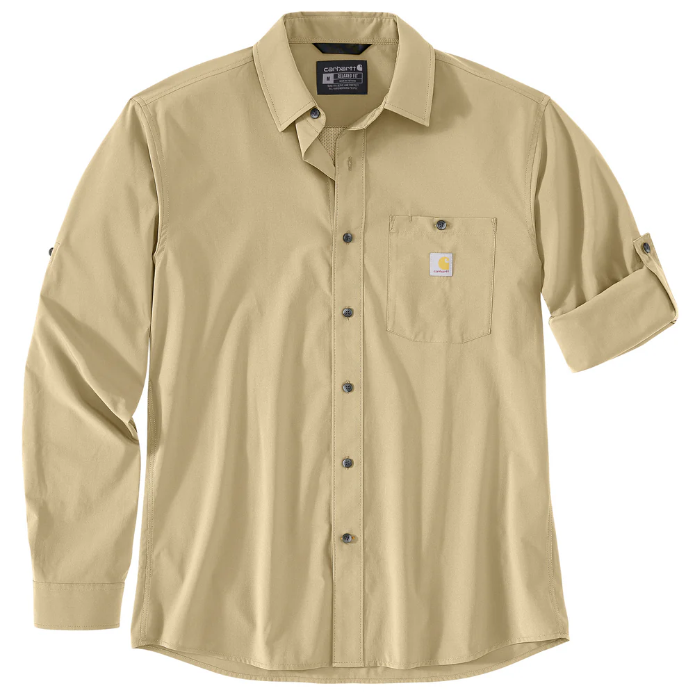 Force Sun Defender Relaxed Fit Lightweight Long-Sleeve Shirt - A33-Beach | Carhartt 106552 - Image 3