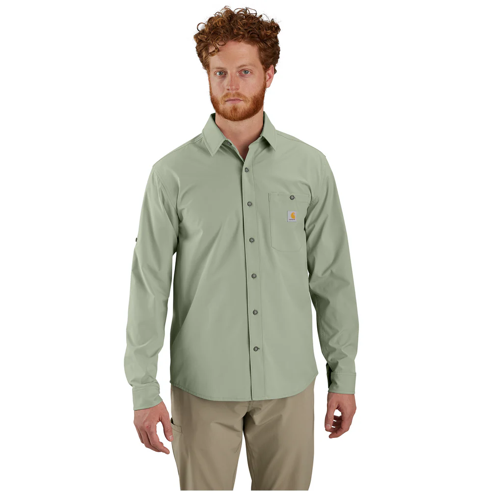 Force Sun Defender Relaxed Fit Lightweight Long-Sleeve Shirt - GI7-Sage | Carhartt 106552 - Image 2