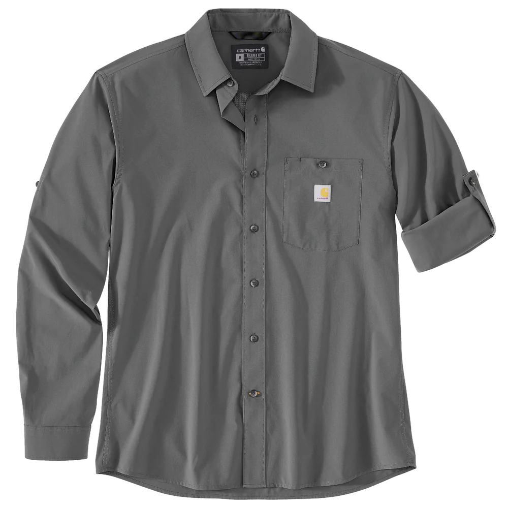 Force Sun Defender™ Relaxed Fit Lightweight Long-Sleeve Shirt - STL-Steel | Carhartt 106552 - Image 2