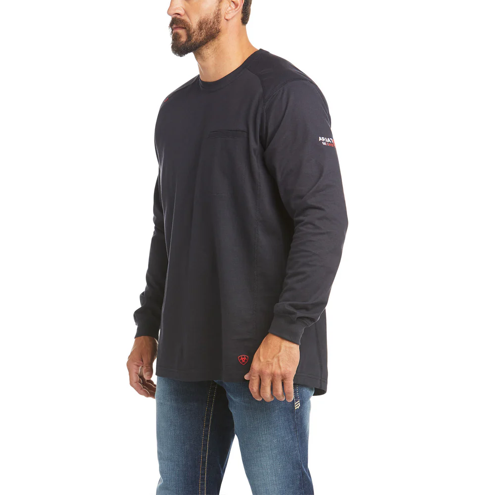 FR AIR RIG LIFE GRAPHIC LONG-SLEEVE T-SHIRT - 001-Black | Ariat 10035509 - Image 2