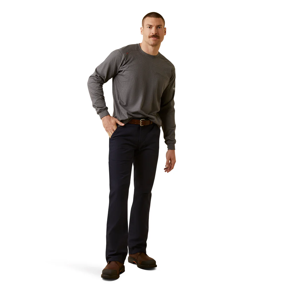 Fr Air True Grit T-Shirt - 010-Charcoal Heather | Ariat 10046660 - Image 5