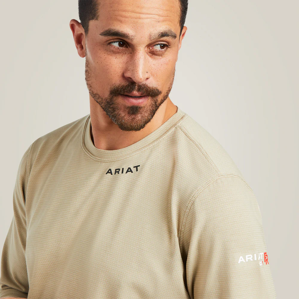 Fr Base Layer T-Shirt - 250-Khaki | Ariat 10039464 - Image 2