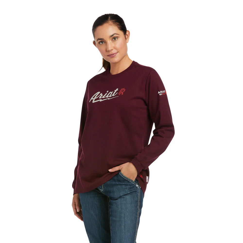 FR BOLT GRAPHIC T-SHIRT - 500-Purple | Ariat 10037729