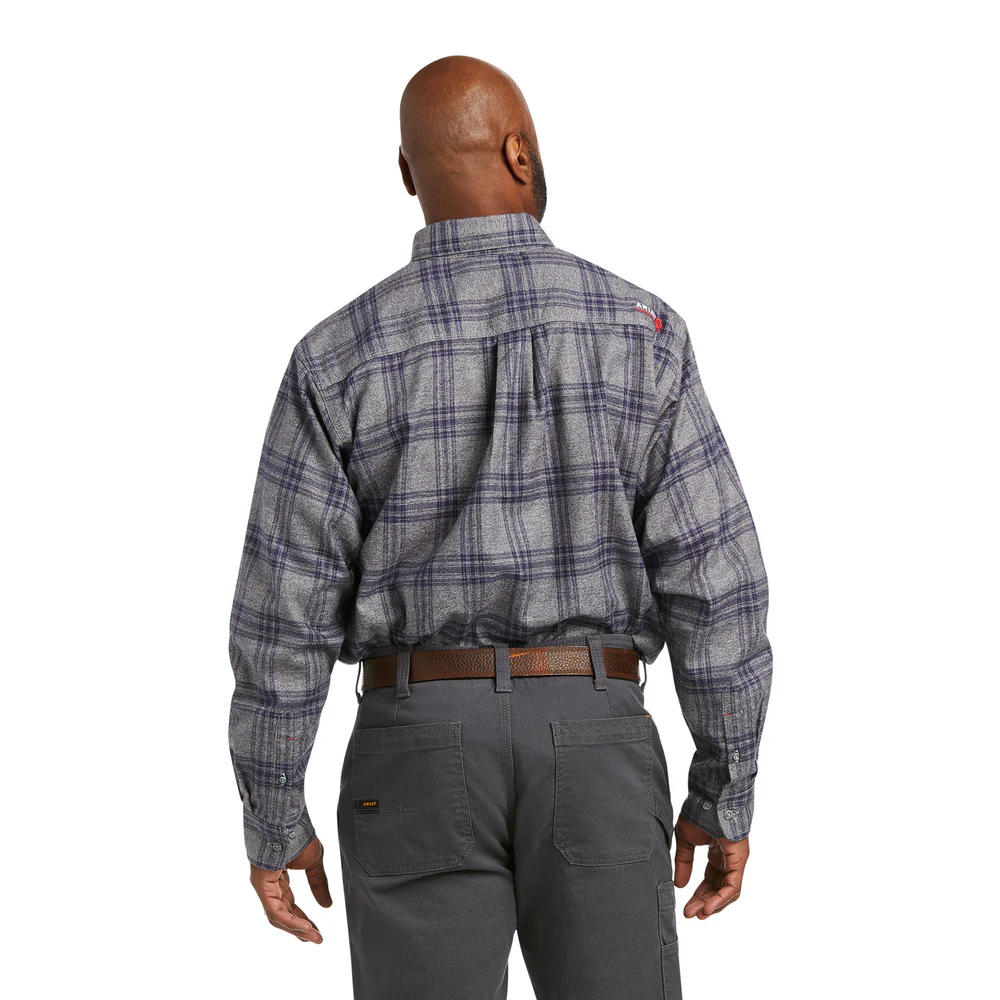 FR BYERS LONG-SLEEVE WORK SHIRT - 406-Blue Plaid | Ariat 10037223 - Image 2
