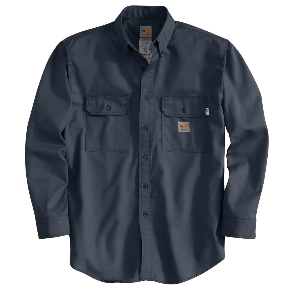 FR CLASSIC TWILL SHIRT - DNY-Dark Navy | Carhartt FRS160 - Image 2