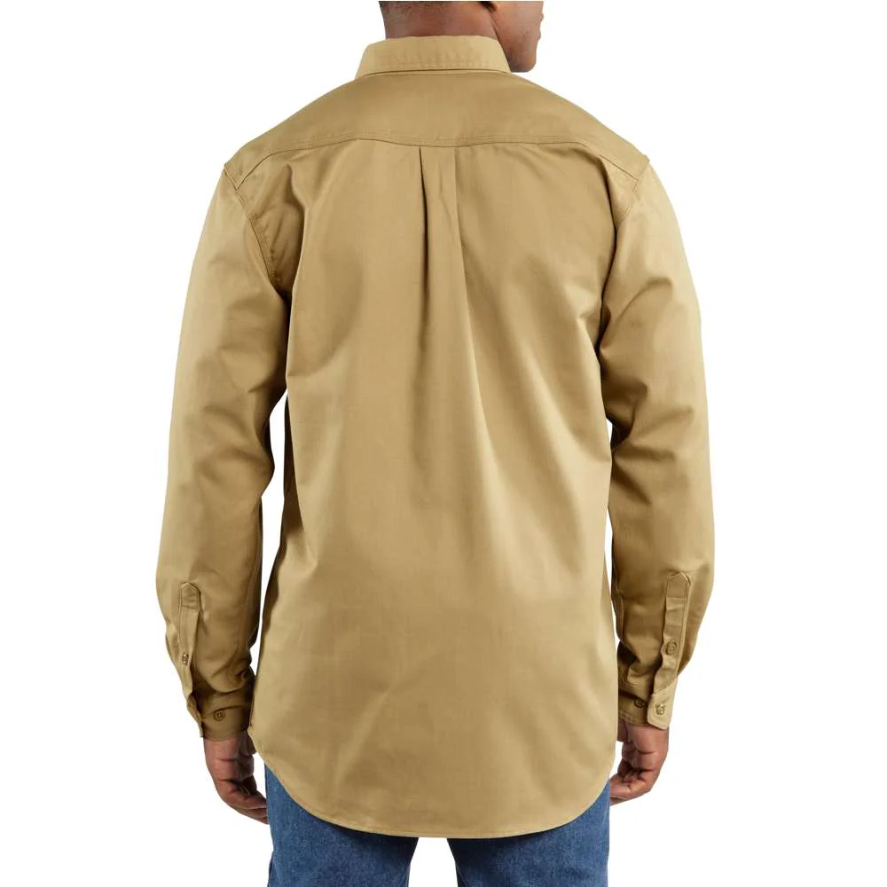 FR CLASSIC TWILL SHIRT - KHI-Khaki | Carhartt FRS160 - Image 3