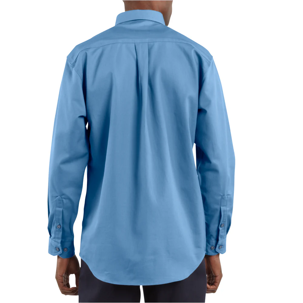 FR CLASSIC TWILL SHIRT - MBL-Medium Blue | Carhartt FRS160 - Image 2