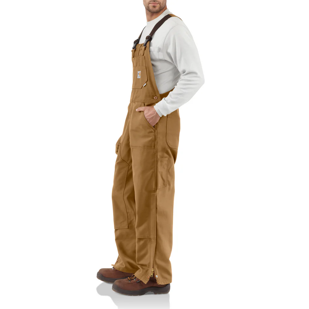 FR DUCK BIB OVERALL - 211-Carhartt Brown | Carhartt 101627 - Image 5