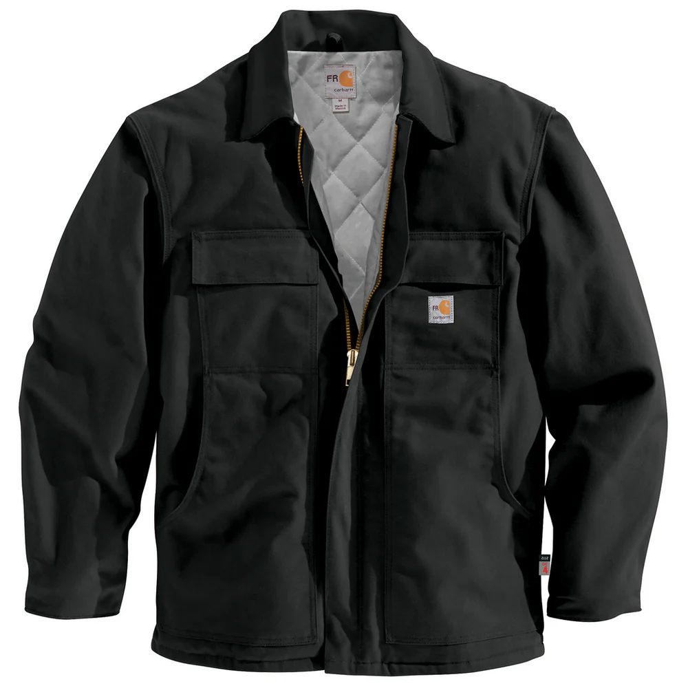FR DUCK TRADITIONAL COAT - 001-Black | Carhartt 101618 - Image 2