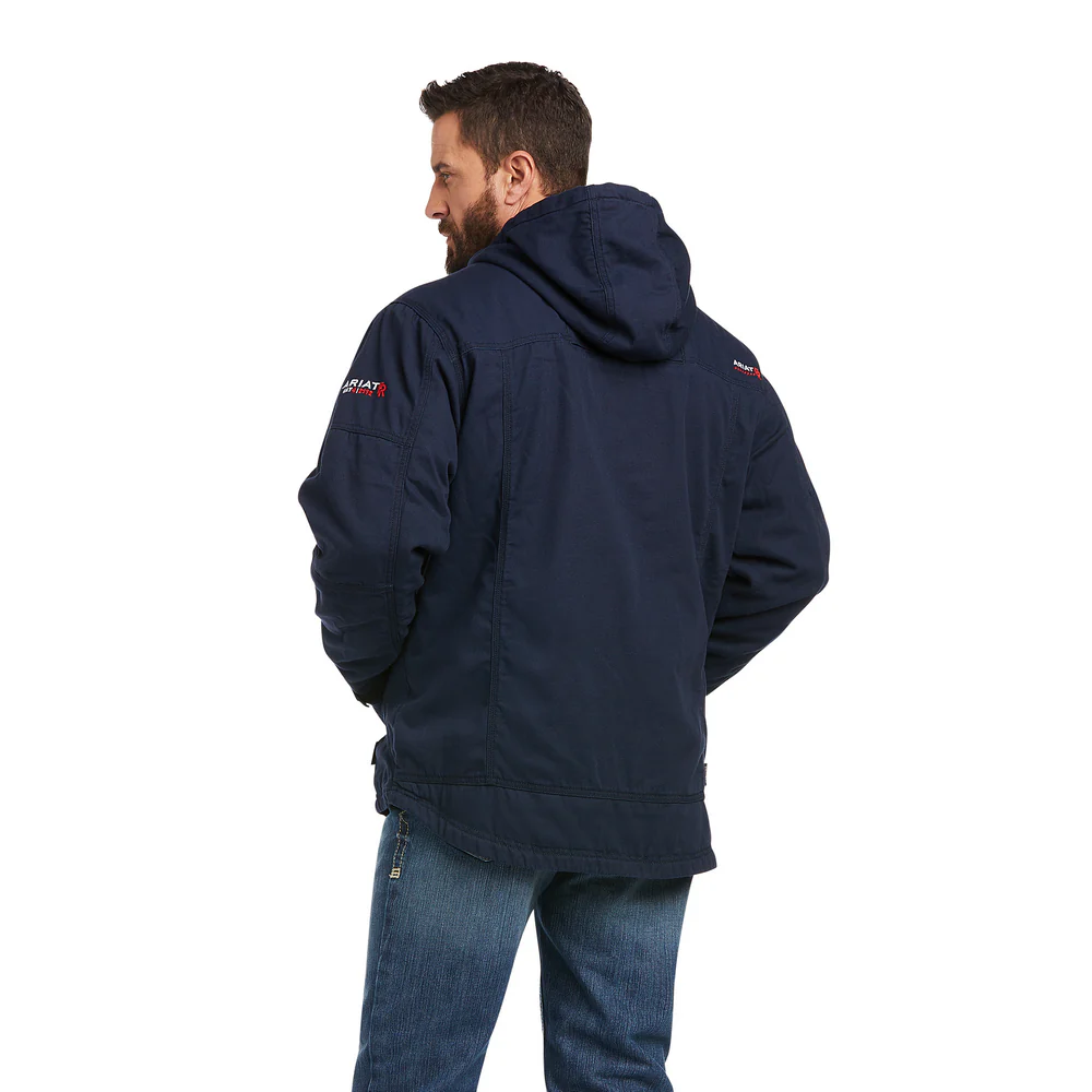 FR DURALIGHT STRETCH CANVAS JACKET - 410-Navy | Ariat 10037640 - Image 2