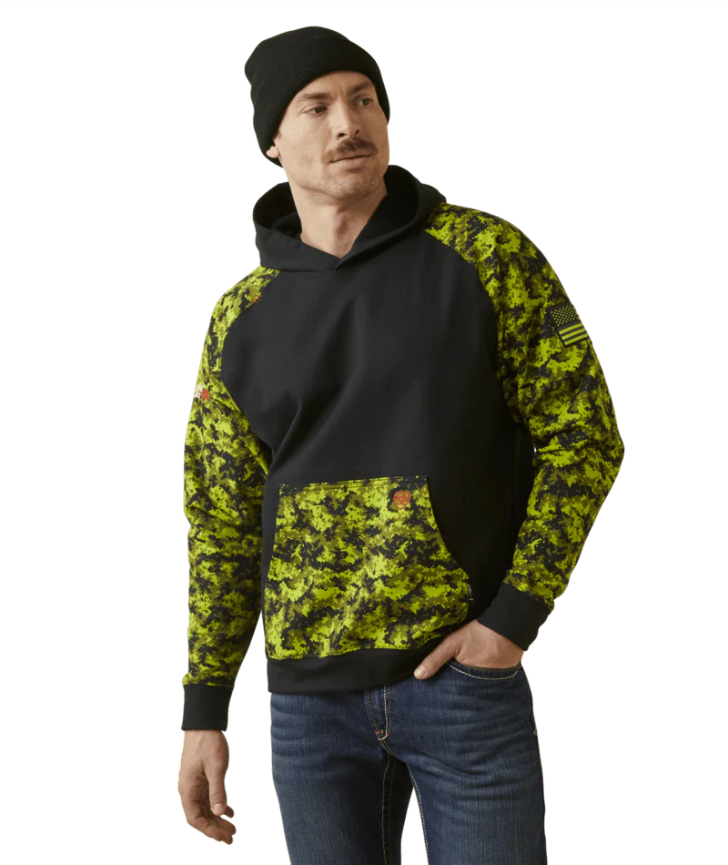 FR DURASTRETCH DIGIT PATRIOT HOODIE - 001-Black | Ariat 10046610