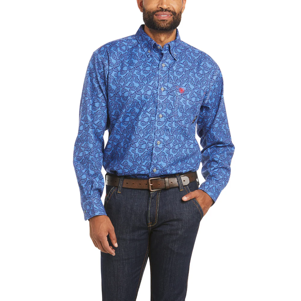 FR EASTWOOD DURASTRETCH WORK SHIRT - 400-Blue | Ariat 10035367
