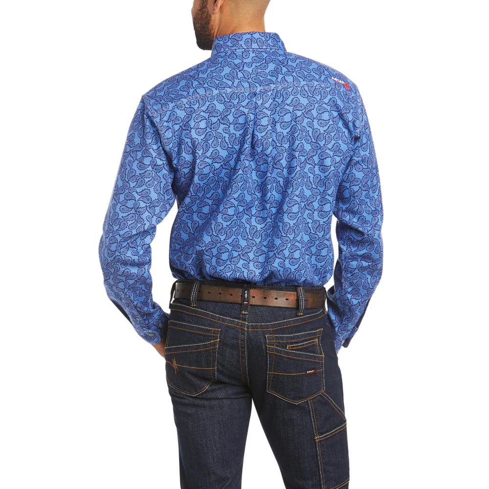 FR EASTWOOD DURASTRETCH WORK SHIRT - 400-Blue | Ariat 10035367 - Image 2