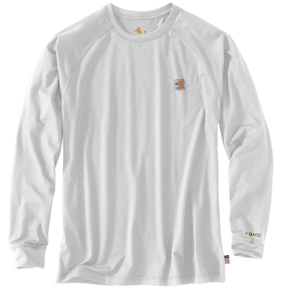 FR FORCE LONG SLEEVE T-SHIRT - 051-Light Gray | Carhartt 102904 - Image 2