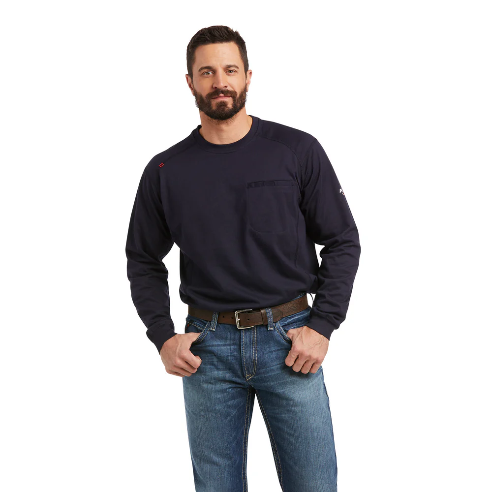 FR FULL COVER GRAPHIC LONG-SLEEVE SHIRT - 410-Navy | Ariat 10037711 - Image 2