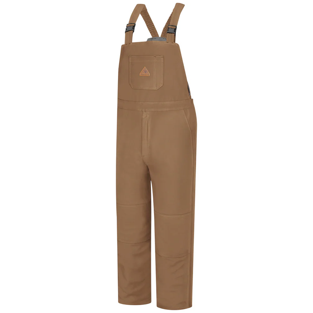 FR HEAVYWEIGHT INSULATED BROWN DUCK BIB OVERALL - BD-Brown Duck | Bulwark BLN4
