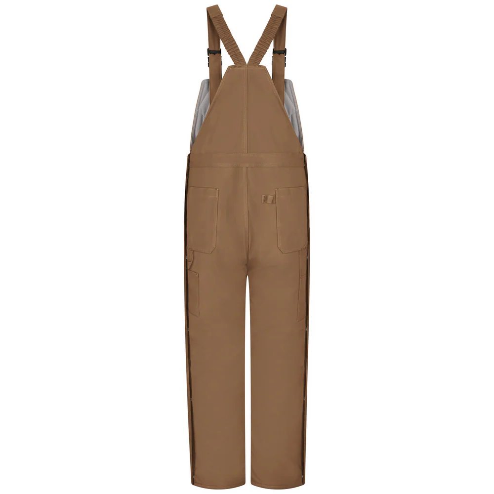 FR HEAVYWEIGHT INSULATED BROWN DUCK BIB OVERALL - BD-Brown Duck | Bulwark BLN4 - Image 2