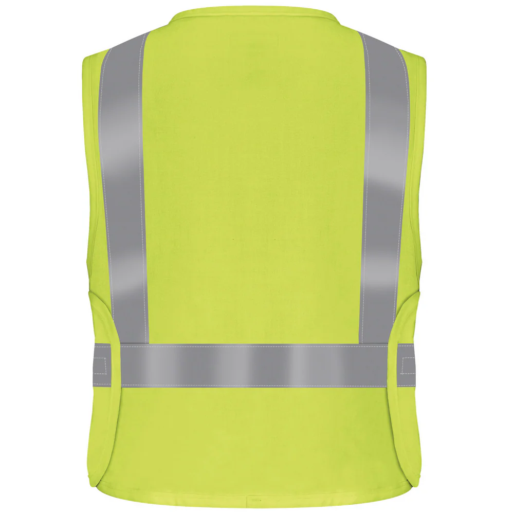 FR HI-VISIBILITY SAFETY VEST - HV-Yellow Green | Bulwark VMV4 - Image 2