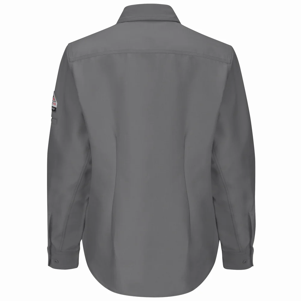 FR IQ SERIES LONG SLEEVE SHIRT - GY-Grey | Bulwark QS41 - Image 2