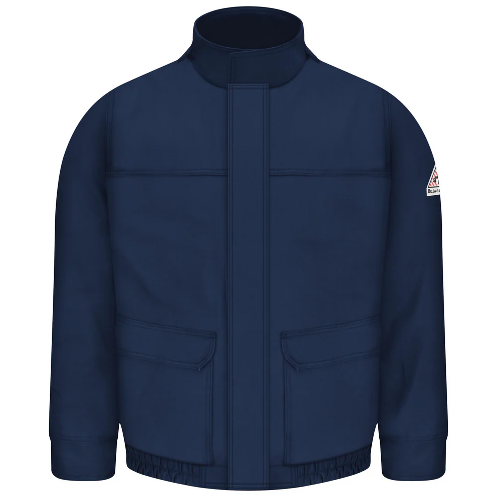 FR LIGHTWEIGHT COMFORTOUCH LINED BOMBER - NV-Navy | Bulwark JLJ8