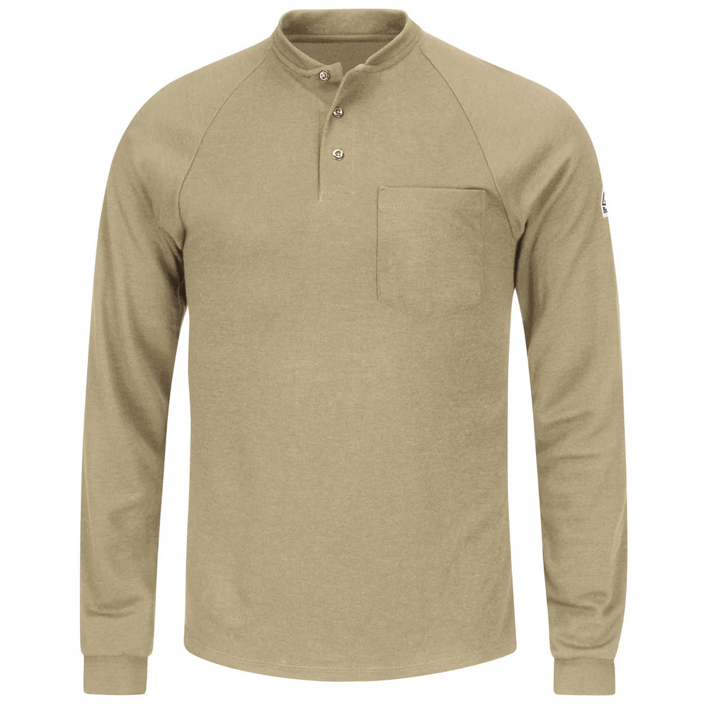 FR LIGHTWEIGHT HENLEY - KH-Khaki | Bulwark SML2