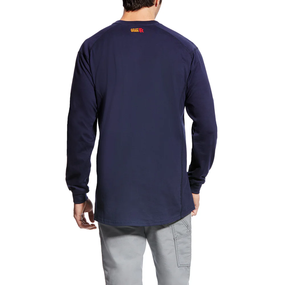 FR LONG SLEEVE AIR CREW T-SHIRT - 410-Navy | Ariat 10022327 - Image 2