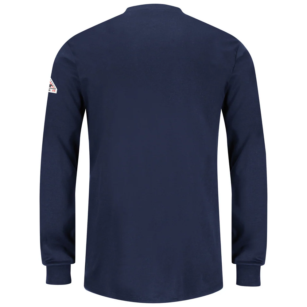 FR LONG SLEEVE LIGHTWEIGHT HENLEY - NV-Navy | Bulwark SEL3 - Image 2